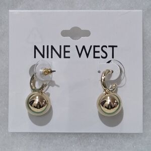 Nine West Gold Ball Earrings